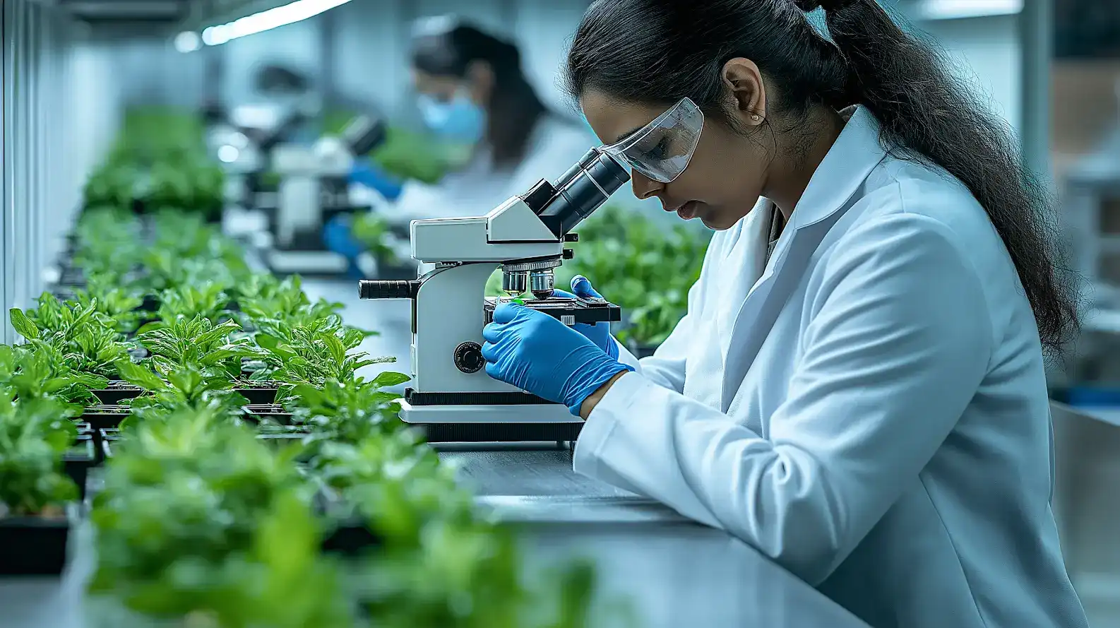 Female scientist