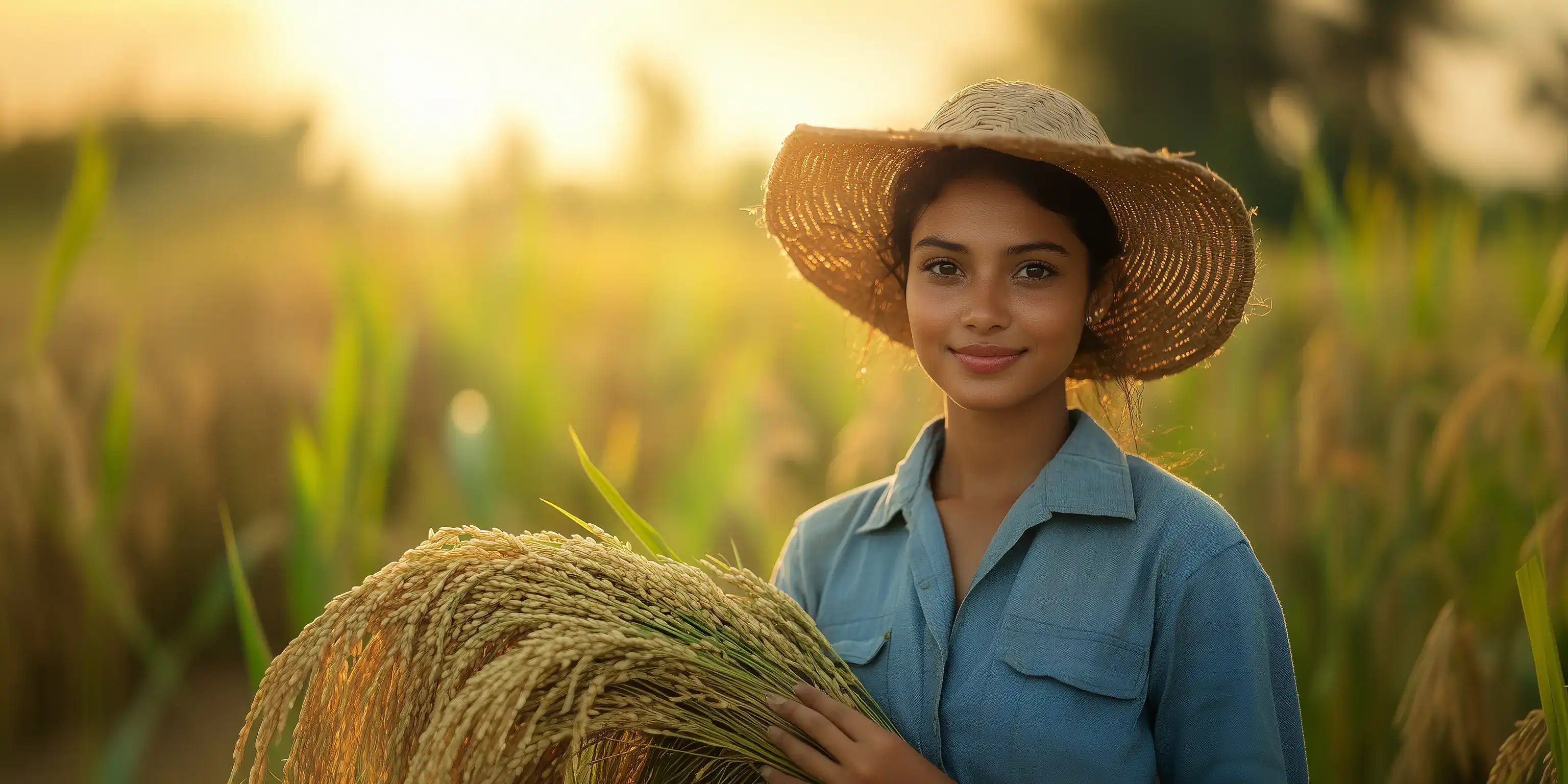 Young Sri Lankan female farmer